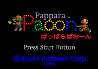 Pappara Paoon Title Screen